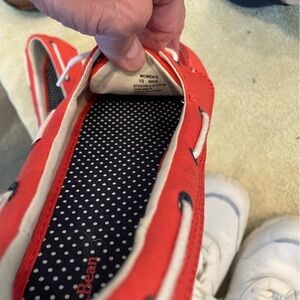 L.L. Bean Vibrant Red Canvas Shoes